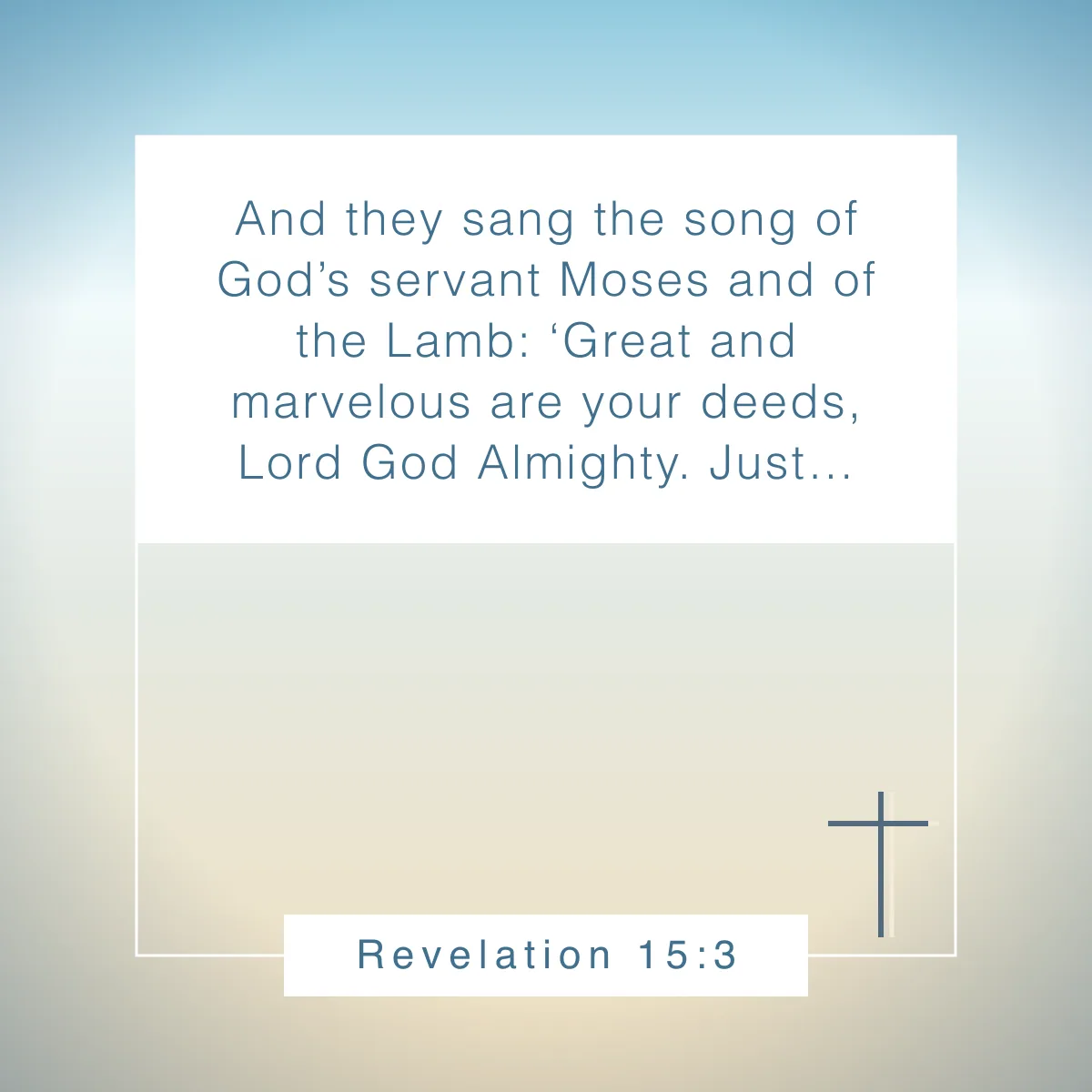 Revelation 15:3 Bible verse about music