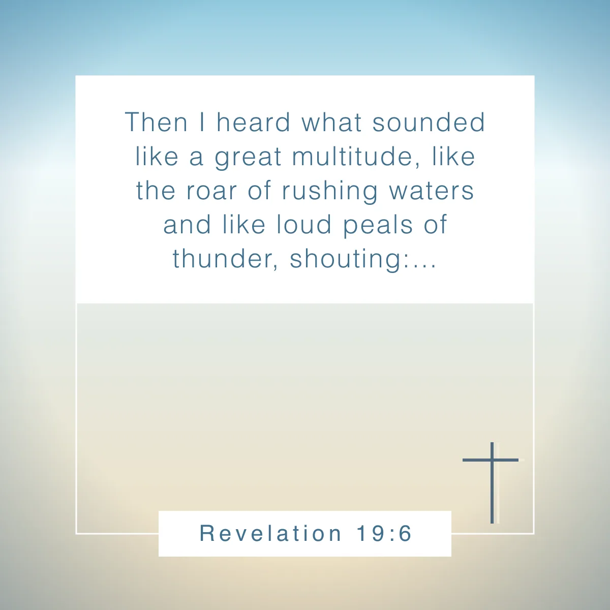 Revelation 19:6 Bible verse about music