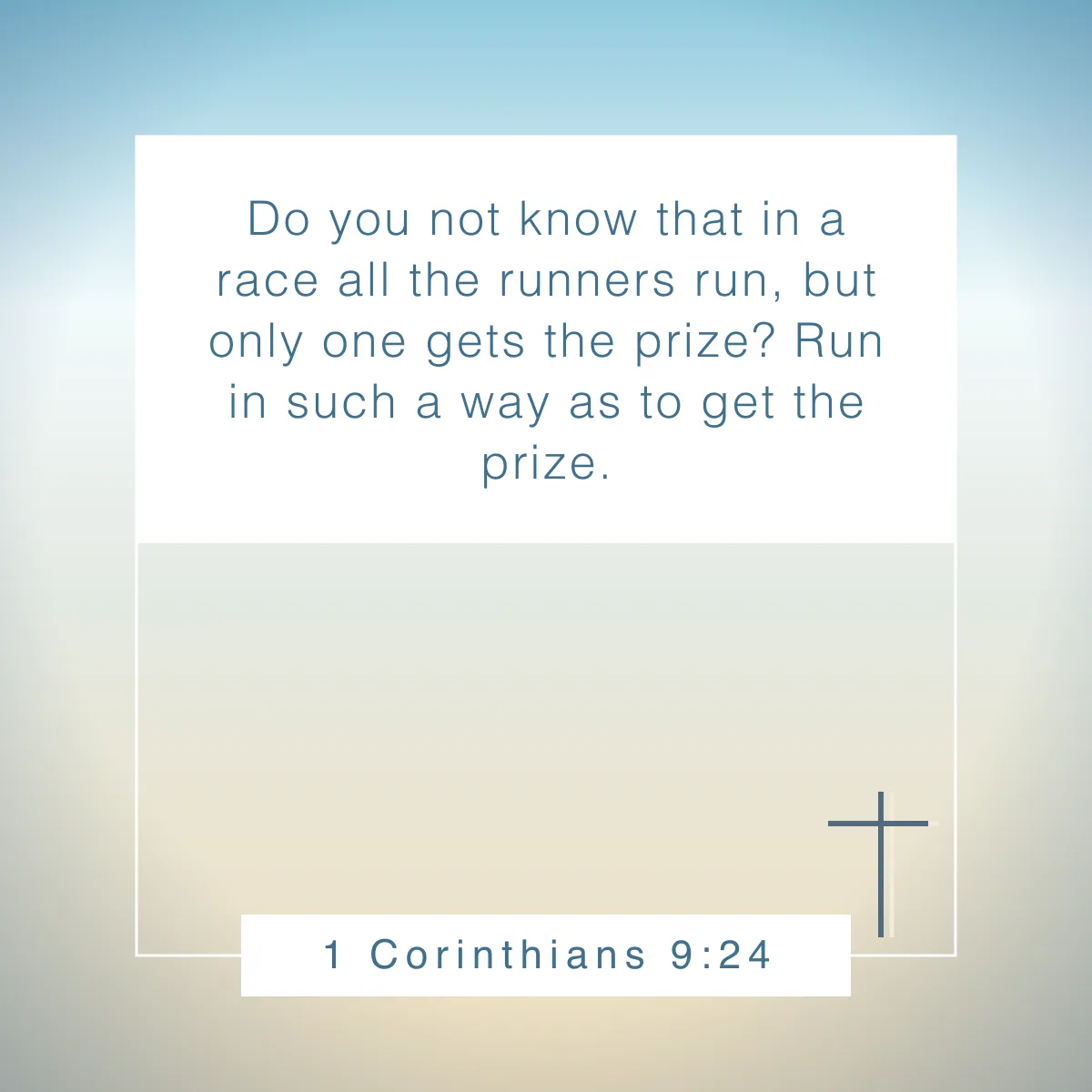 1 Corinthians 9:24 Bible verse about perseverance