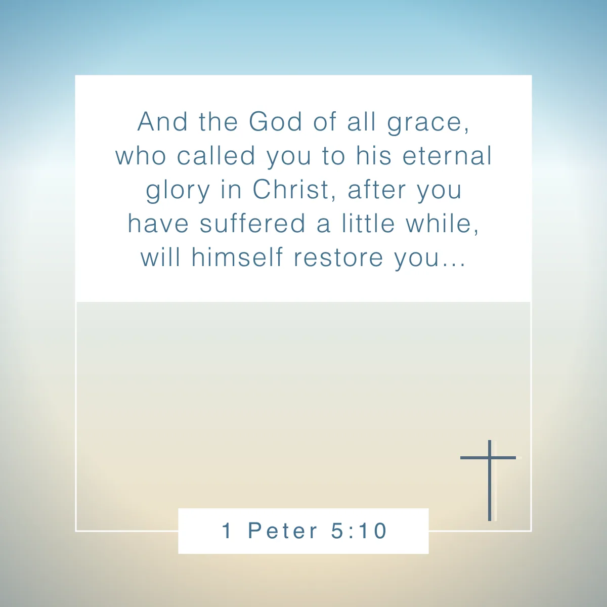 1 Peter 5:10 Bible verse about perseverance