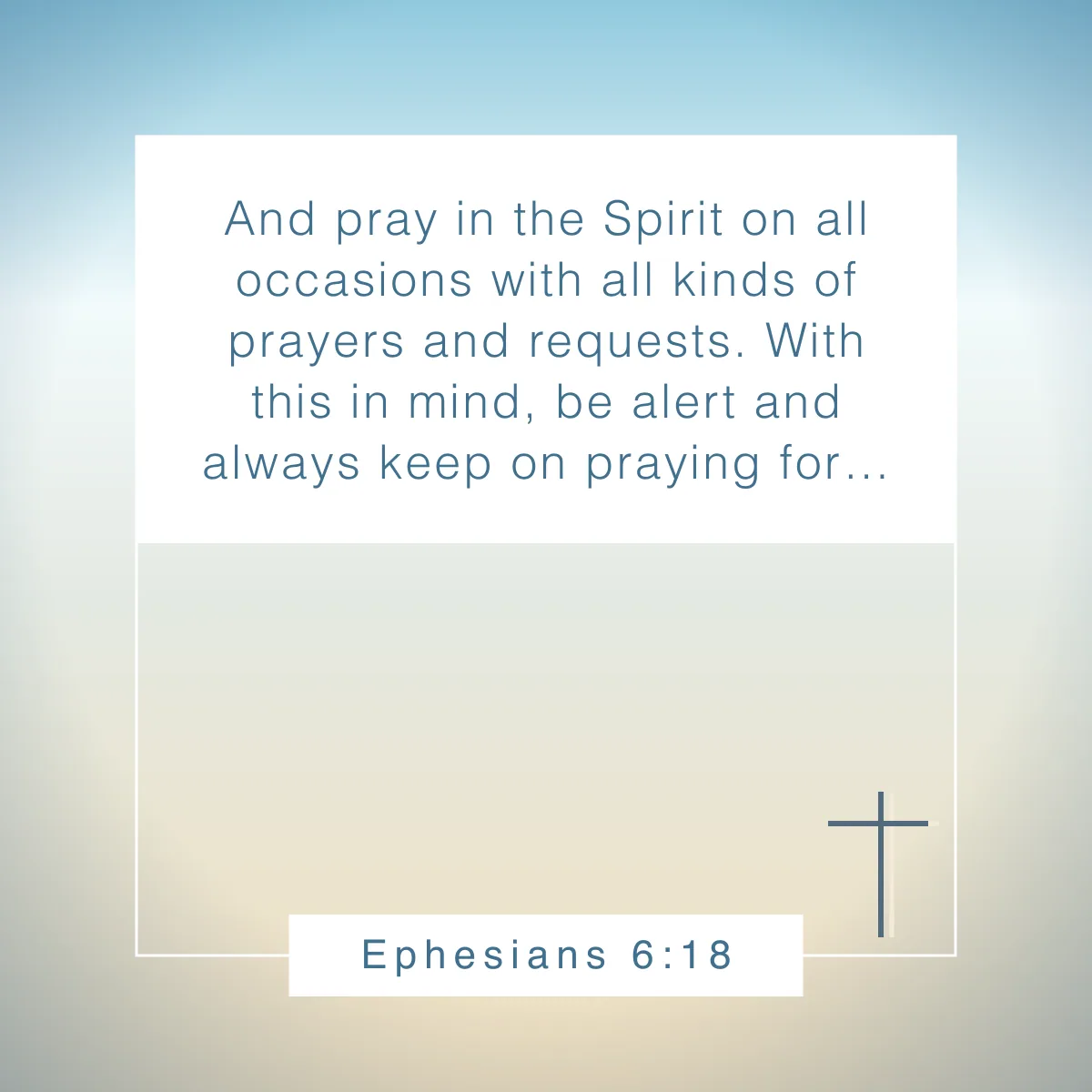 Ephesians 6:18 Bible verse about perseverance