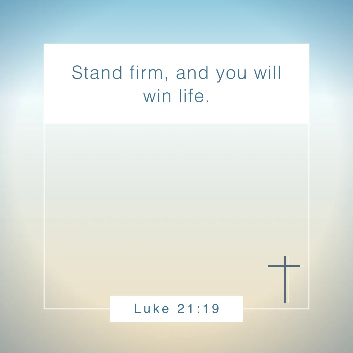 Luke 21:19 Bible verse about perseverance