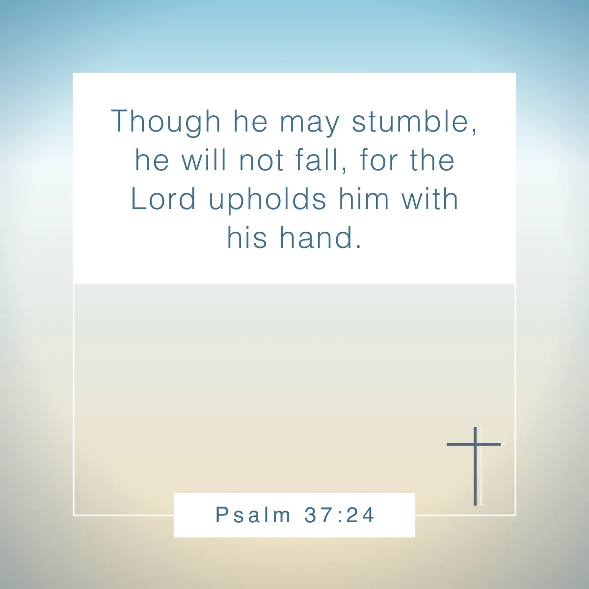 Psalm 37:24 Bible verse about perseverance