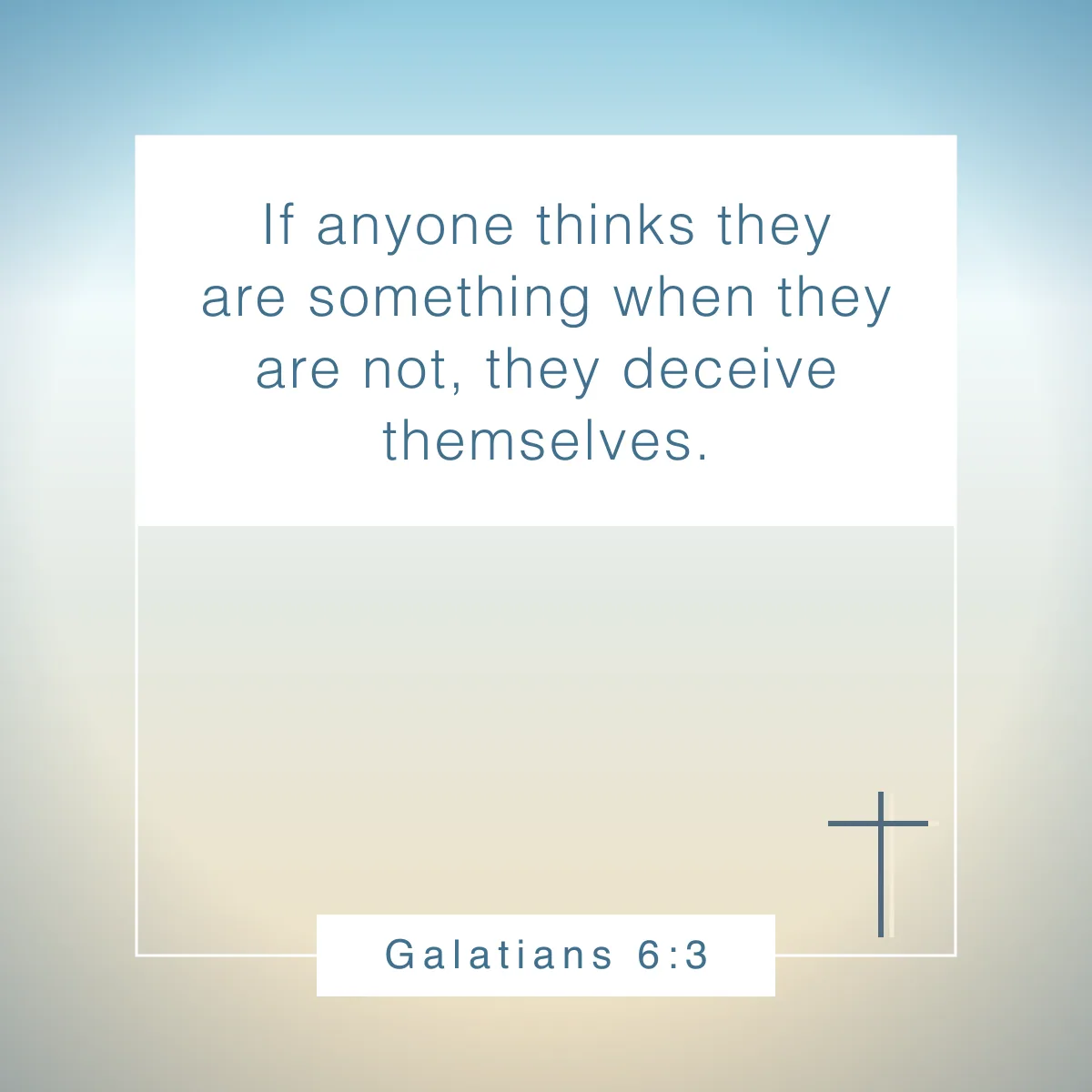 Galatians 6:3 Bible verse about pride