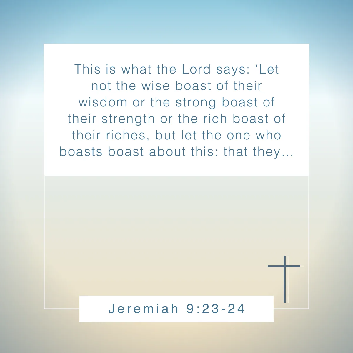 Jeremiah 9:23-24 Bible verse about pride