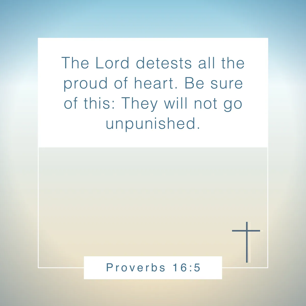 Proverbs 16:5 Bible verse about pride