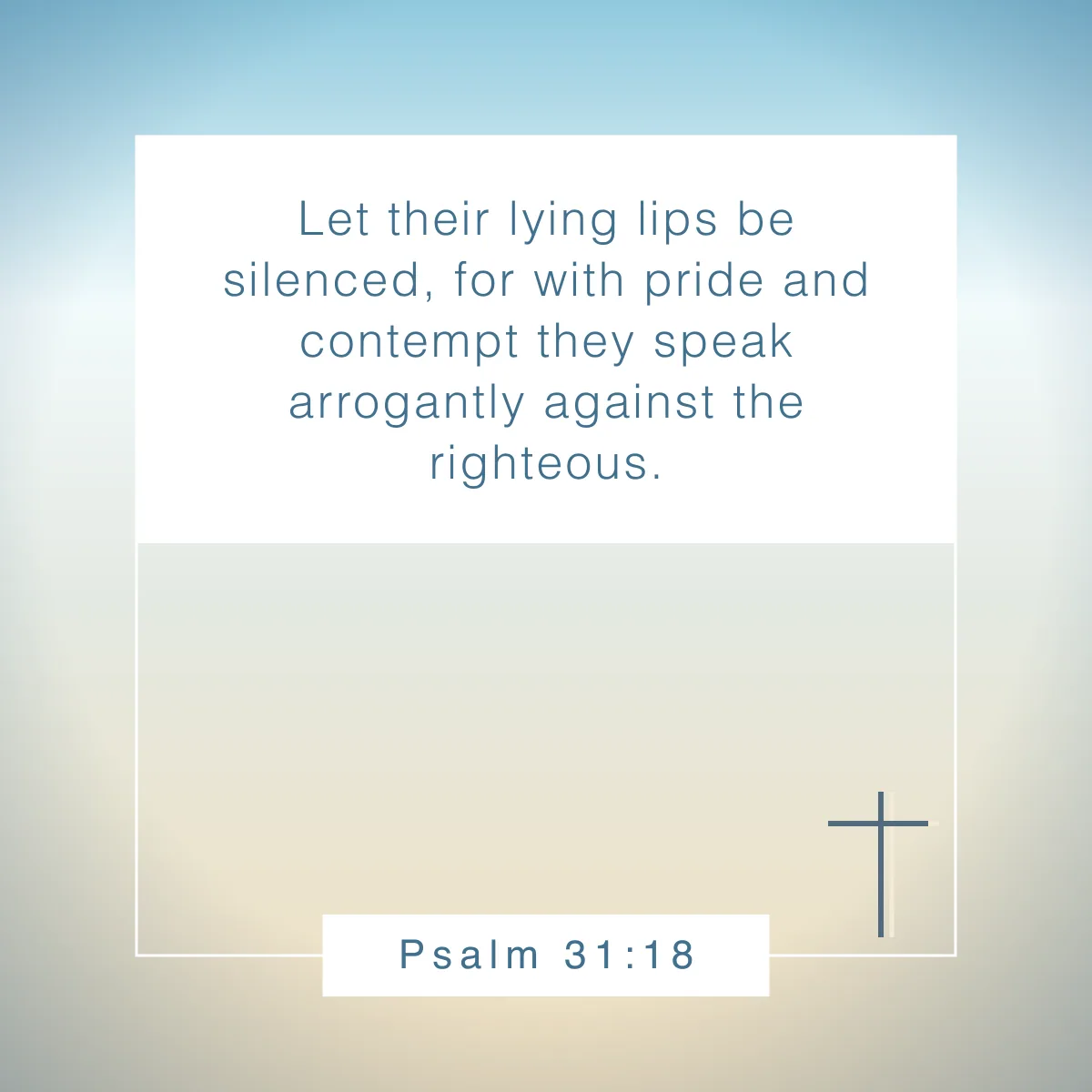Psalm 31:18 Bible verse about pride