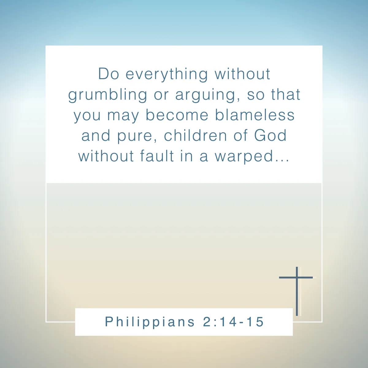 Philippians 2:14-15 Bible verse about productivity
