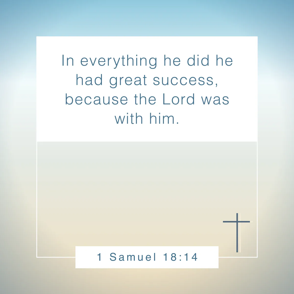 1 Samuel 18:14 Bible verse about prudence