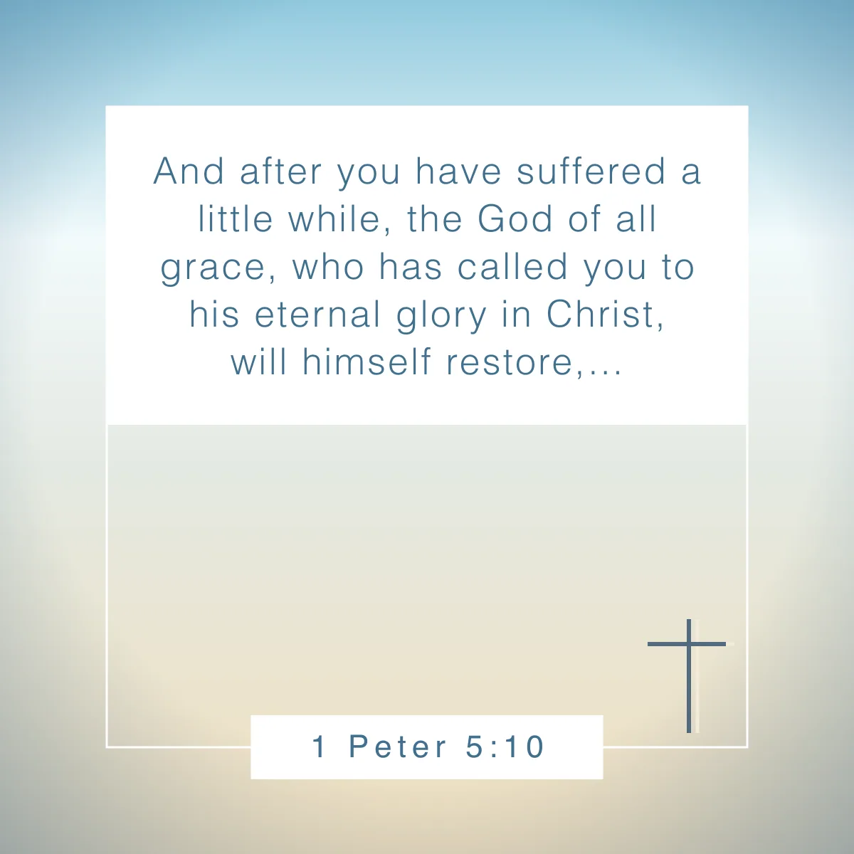 1 Peter 5:10 Bible verse about resilience
