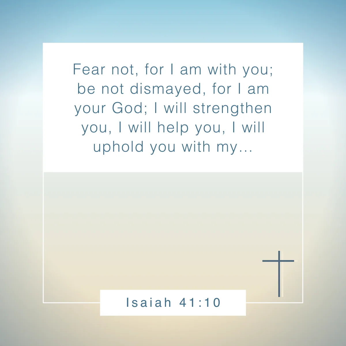 Isaiah 41:10 Bible verse about resilience