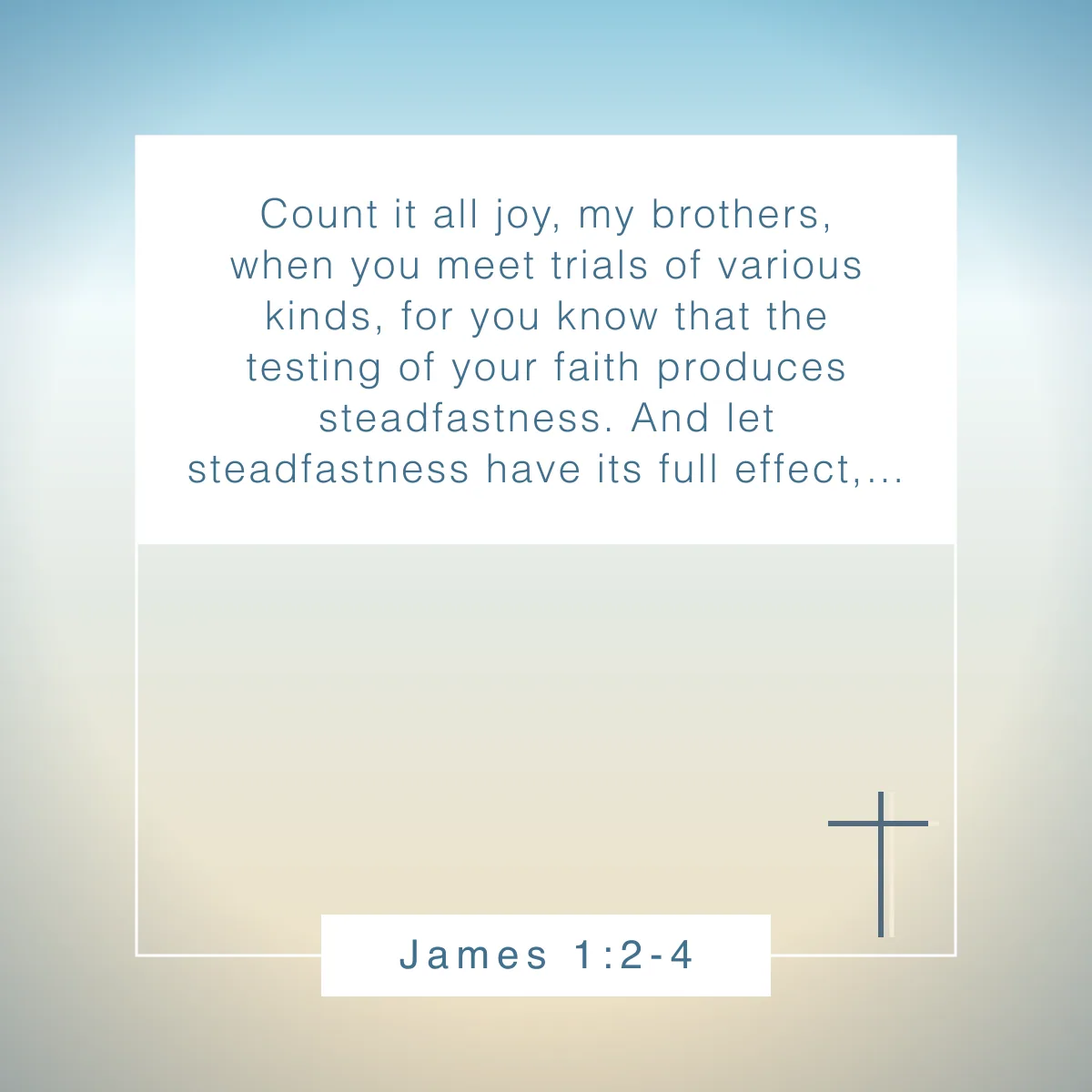 James 1:2-4 Bible verse about resilience