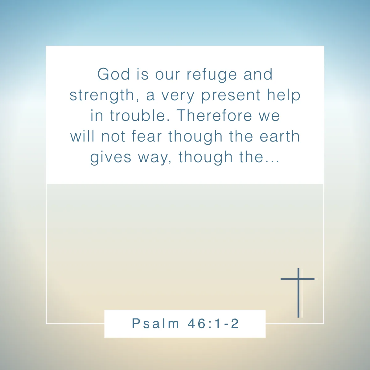 Psalm 46:1-2 Bible verse about resilience