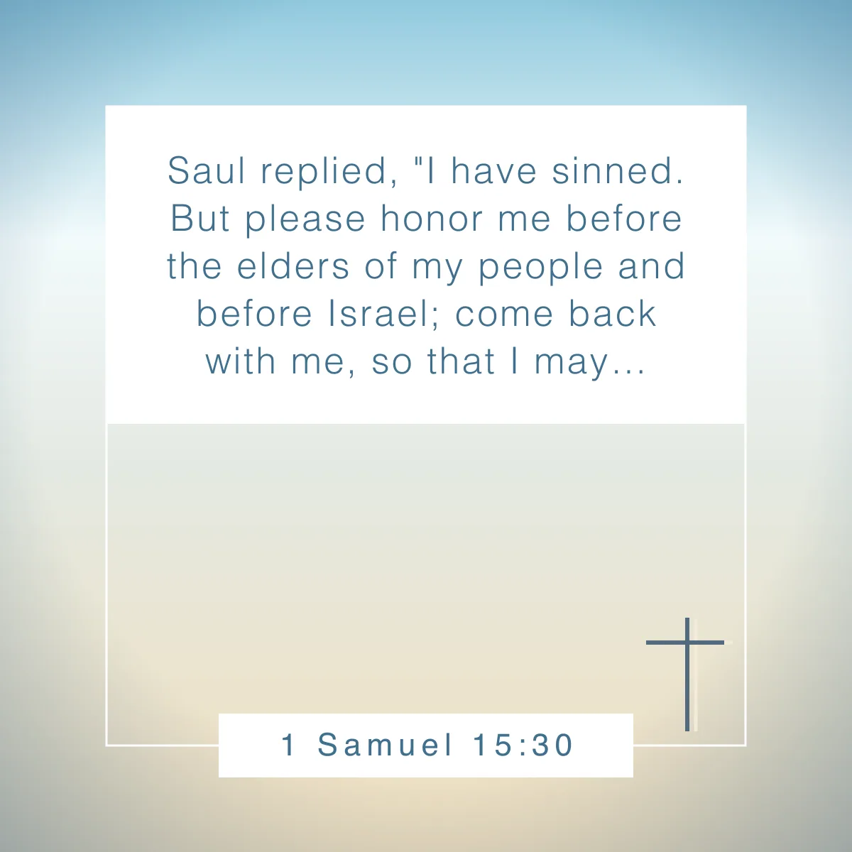 1 Samuel 15:30 Bible verse about respect