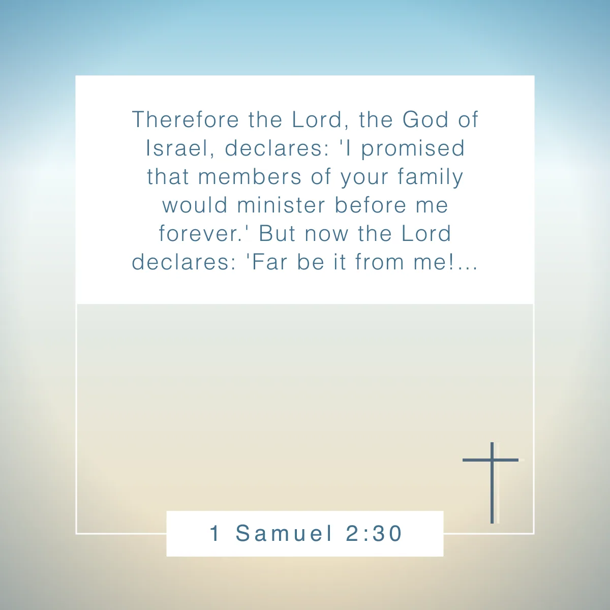 1 Samuel 2:30 Bible verse about respect
