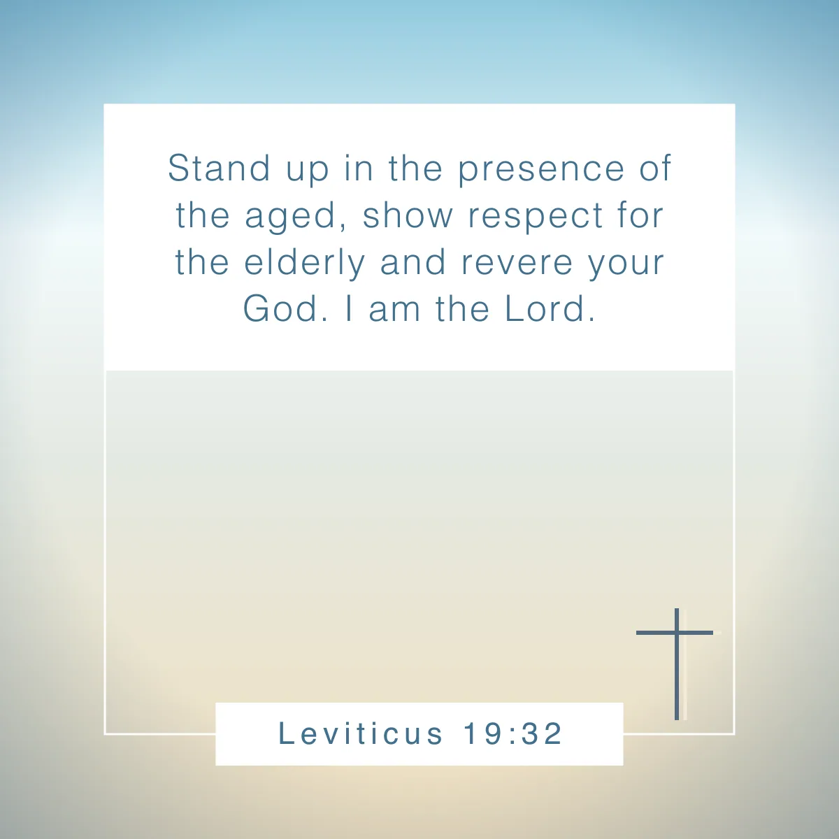 Leviticus 19:32 Bible verse about respect