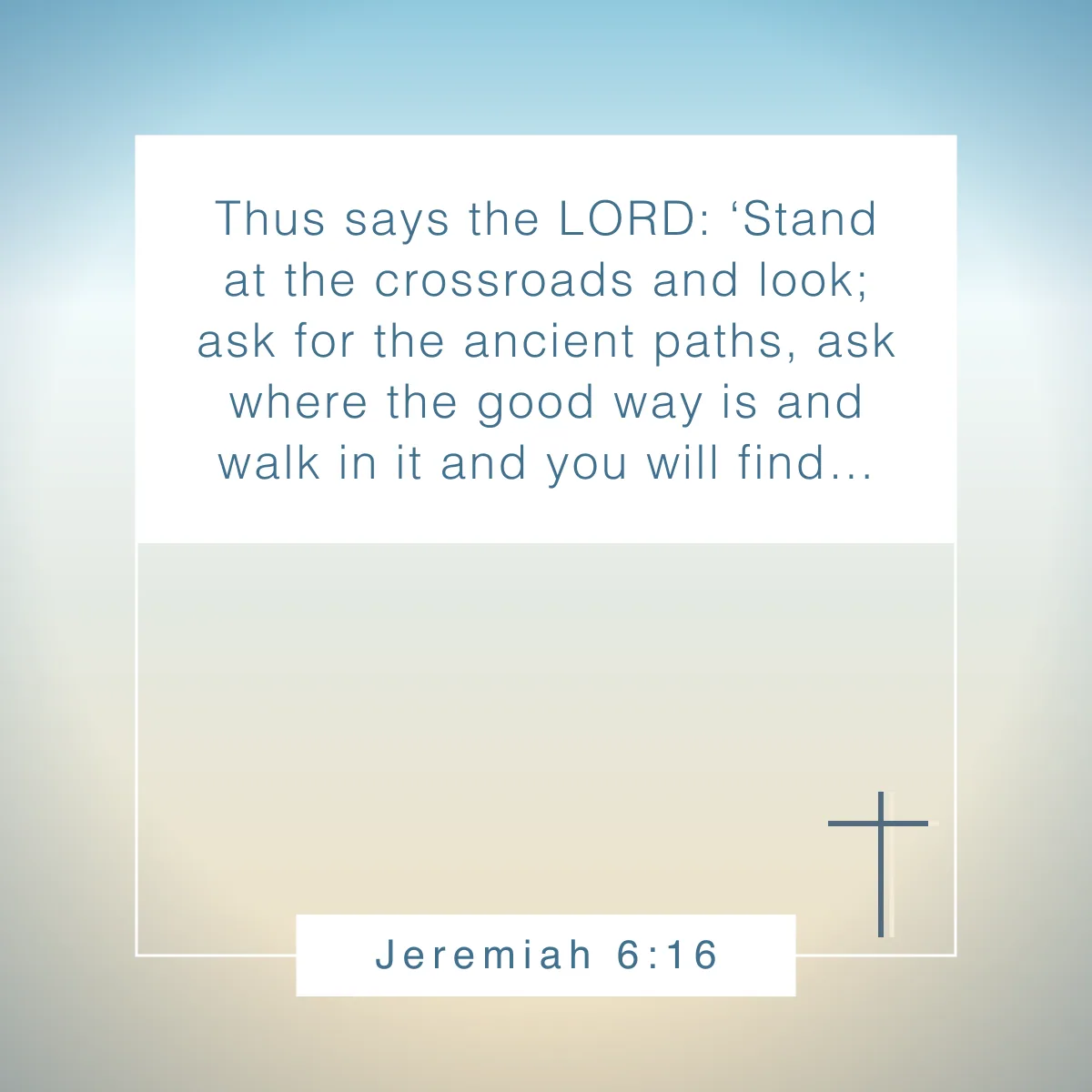 Jeremiah 6:16 Bible verse about rest and sleep