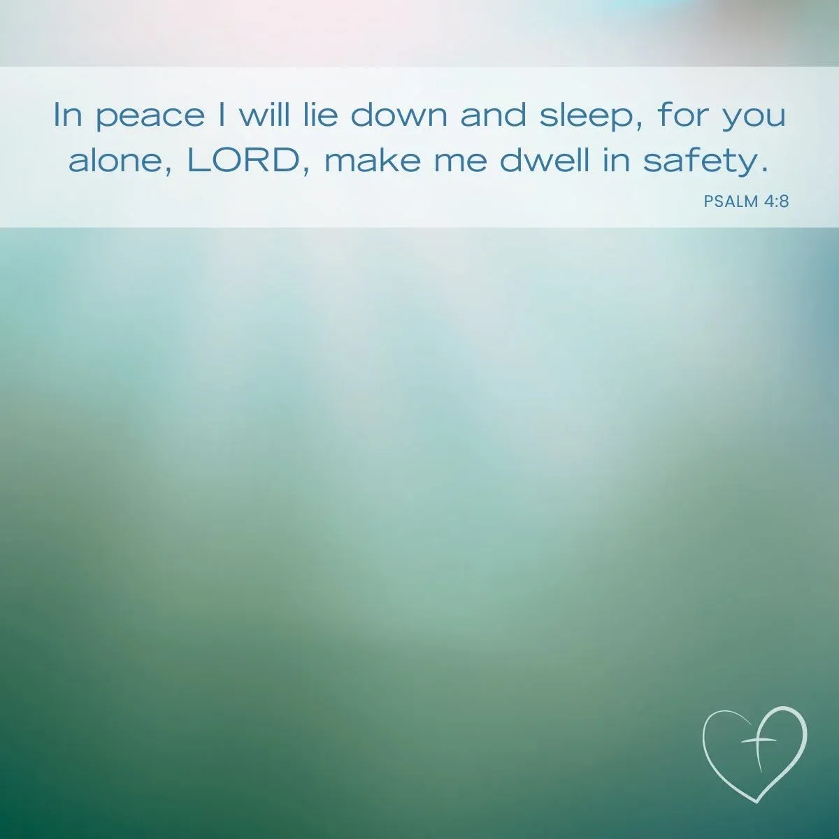 Bible verses about sleep and rest - Psalm 4:8