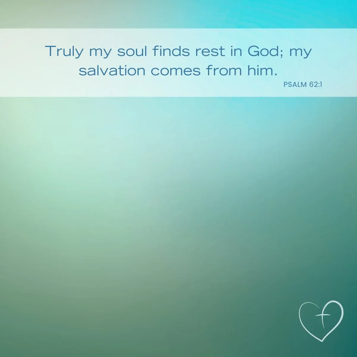Bible verses about rest and sleep - Psalm 62:1