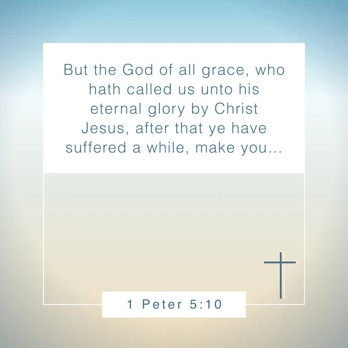 1 Peter 5:10 Bible verse about restoration