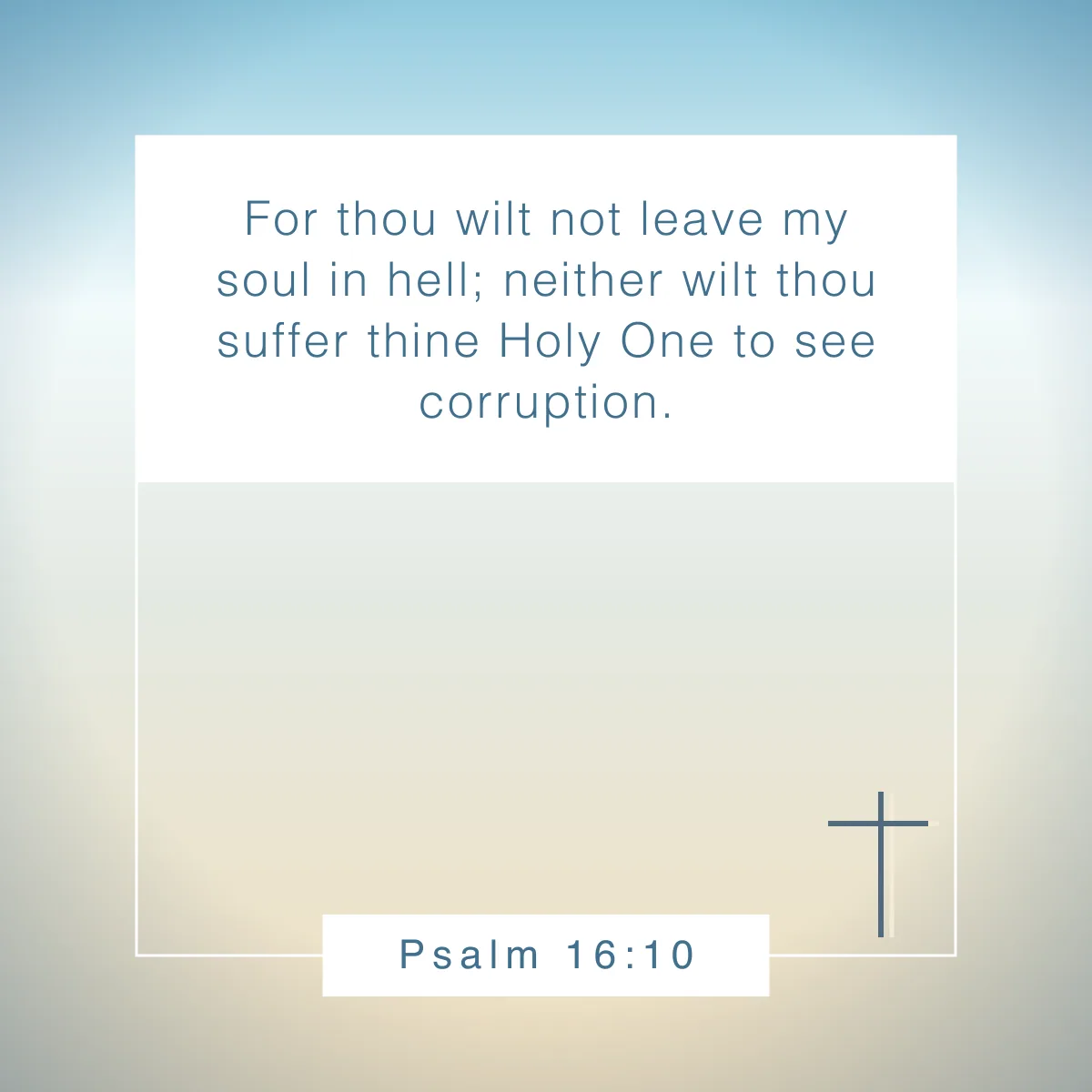 Psalm 16:10 Bible verse about restoration