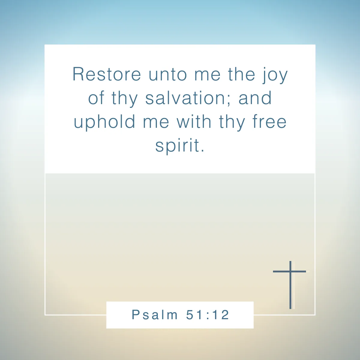 Psalm 51:12 Bible verse about restoration
