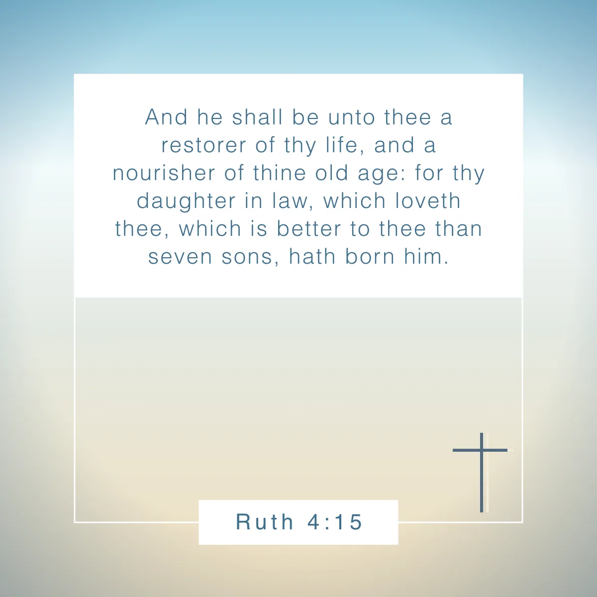 Ruth 4:15 Bible verse about restoration