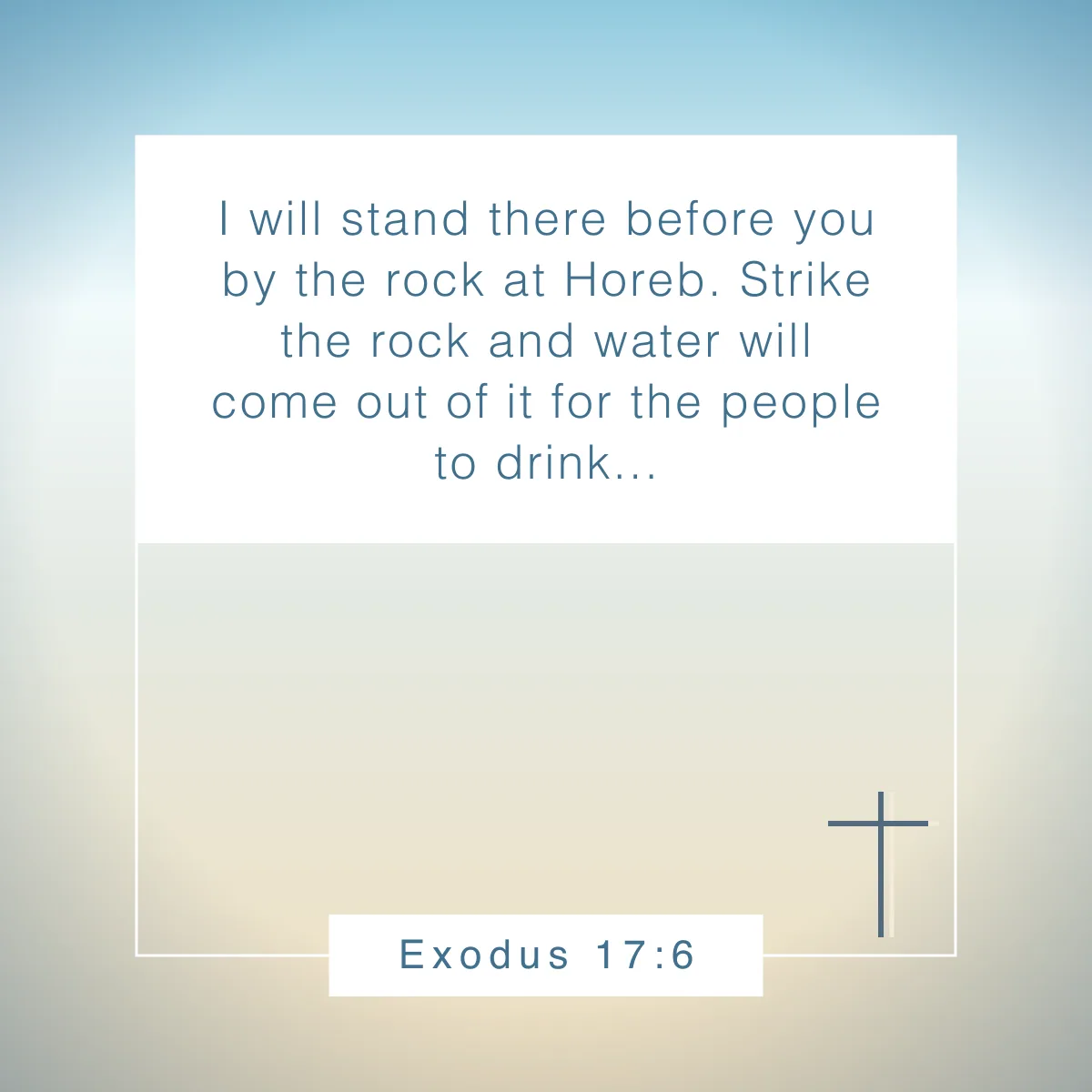 Exodus 17:6 Bible verse about rivers