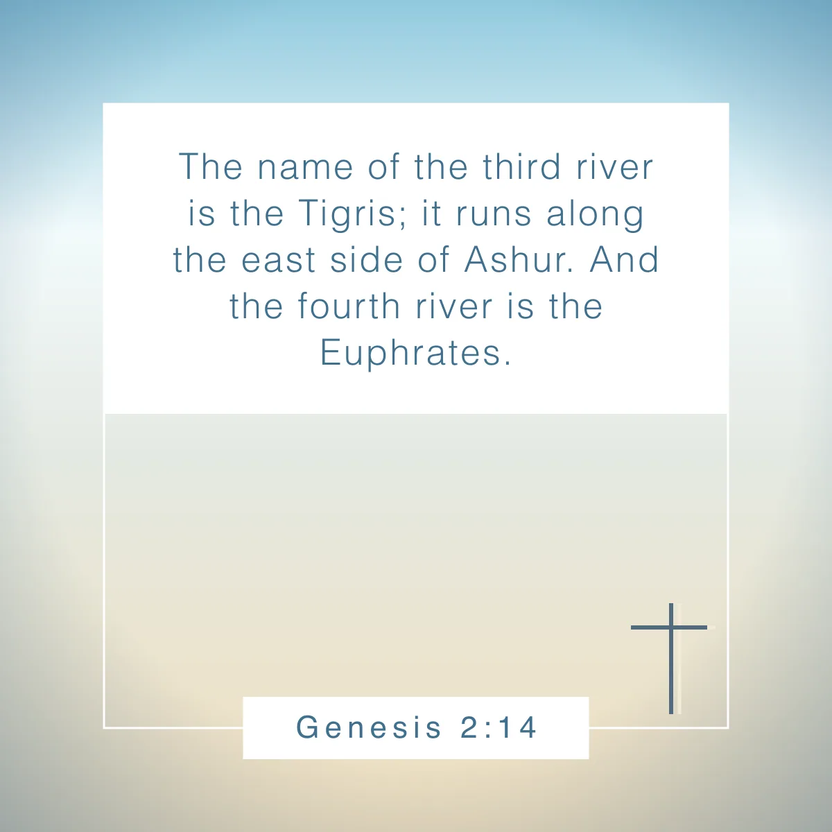 Genesis 2:14 Bible verse about rivers