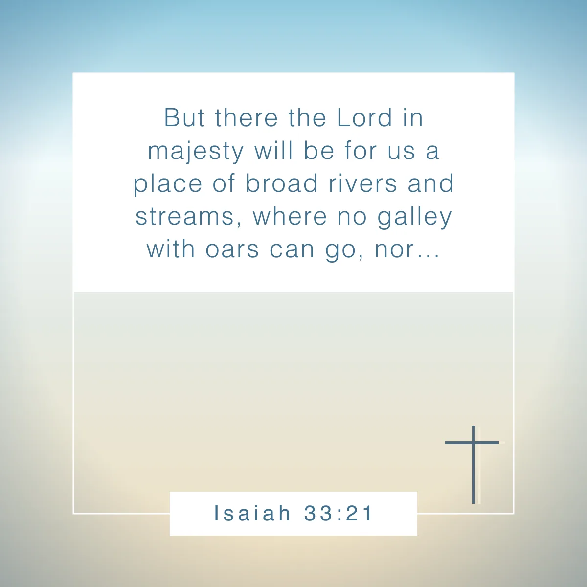 Isaiah 33:21 Bible verse about rivers