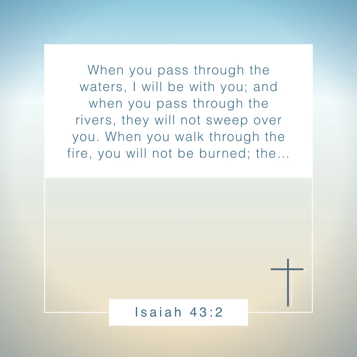 Isaiah 43:2 Bible verse about rivers