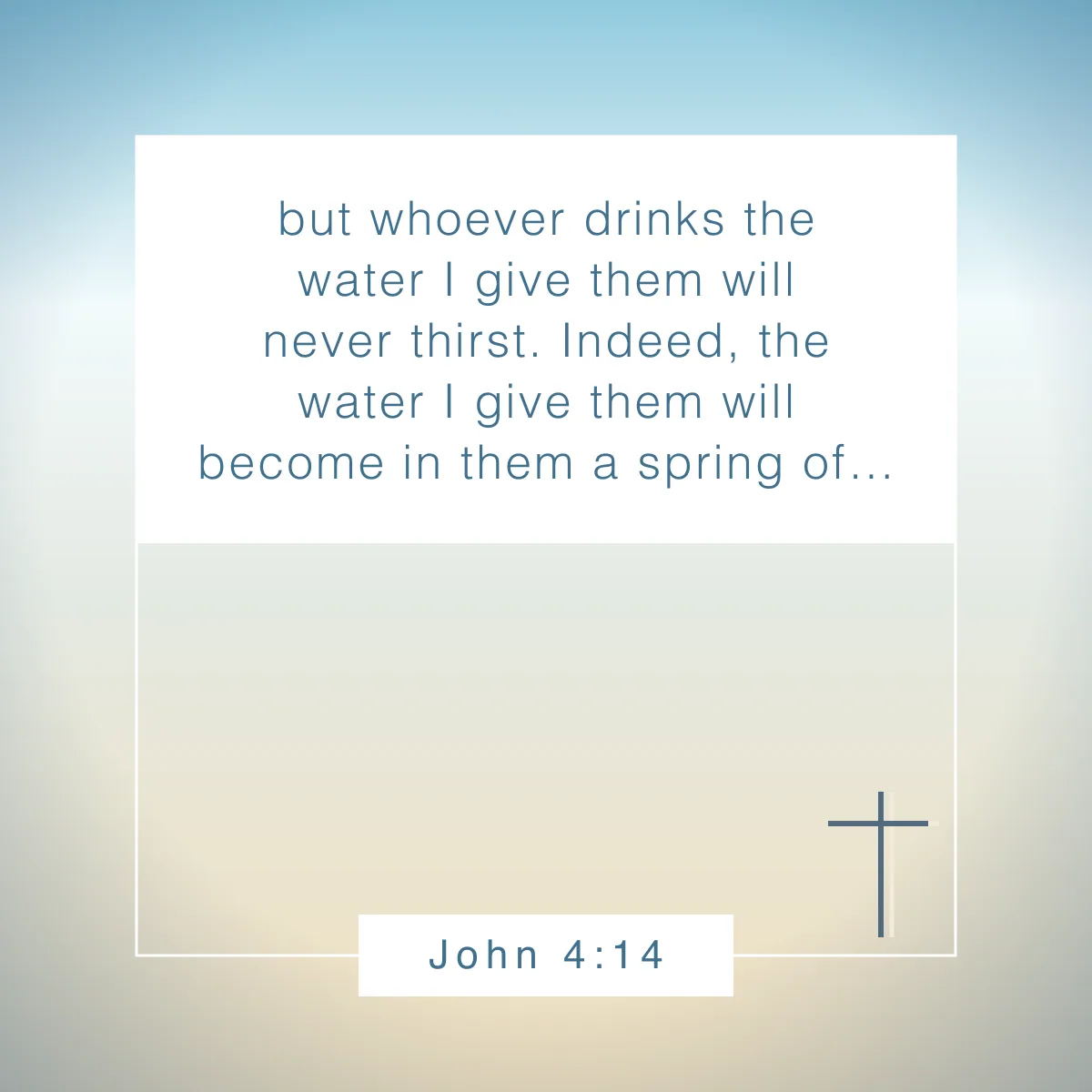 John 4:14 Bible verse about rivers