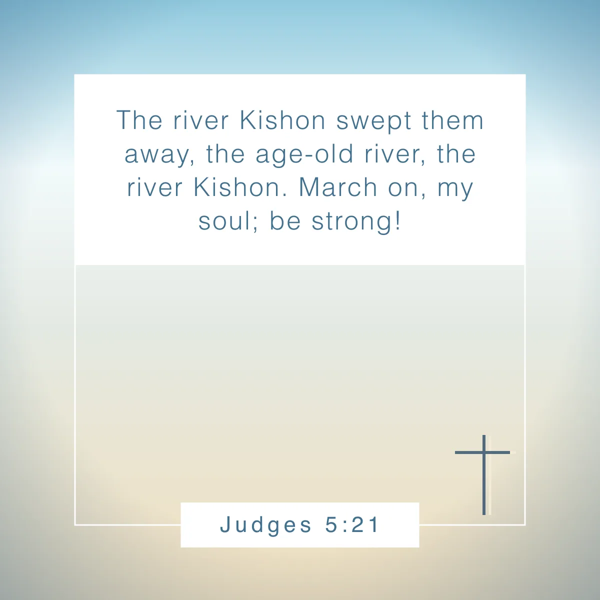 Judges 5:21 Bible verse about rivers
