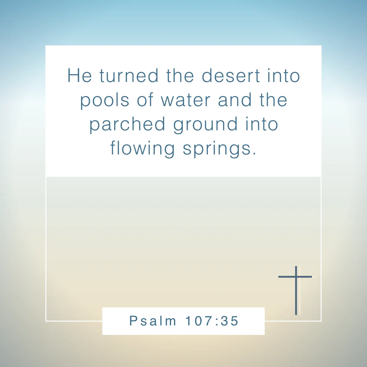 Psalm 107:35 Bible verse about rivers