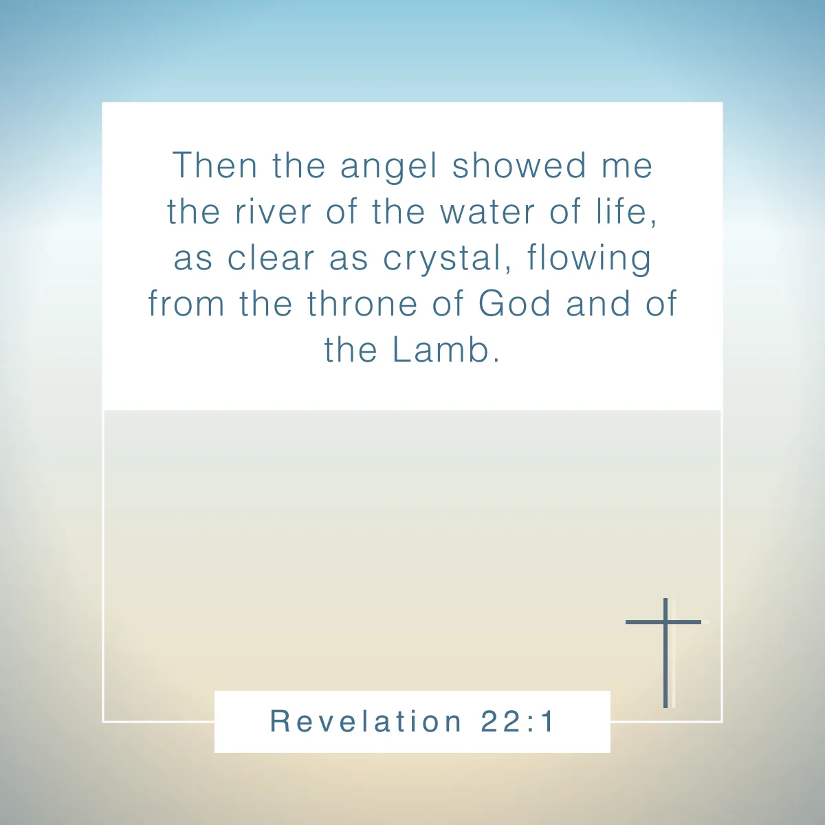 Revelation 22:1 Bible verse about rivers