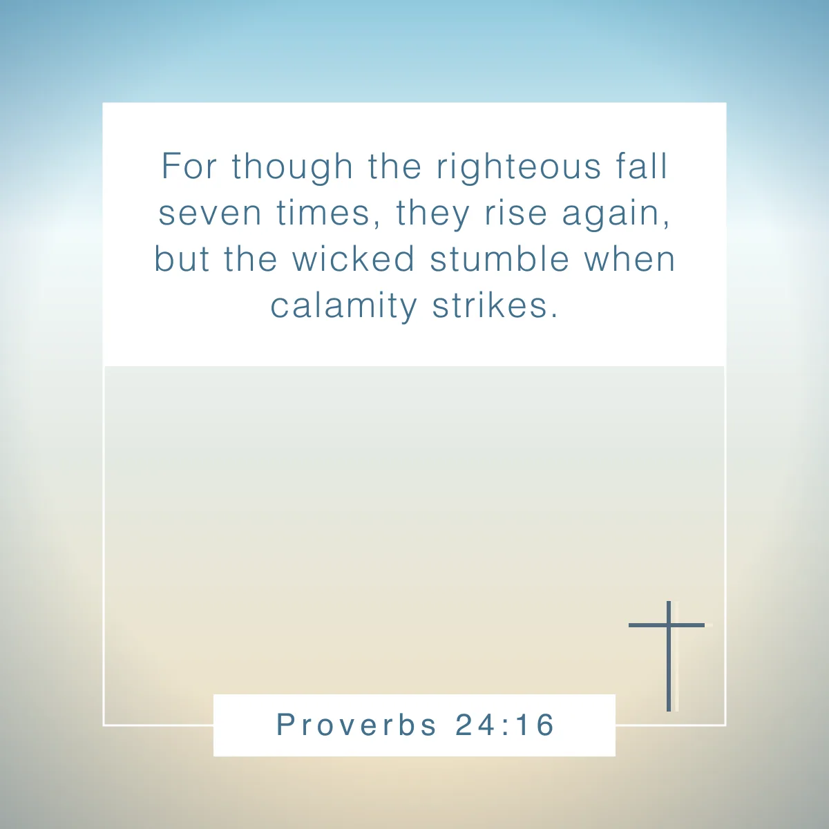 Proverbs 24:16 Bible verse about running the race