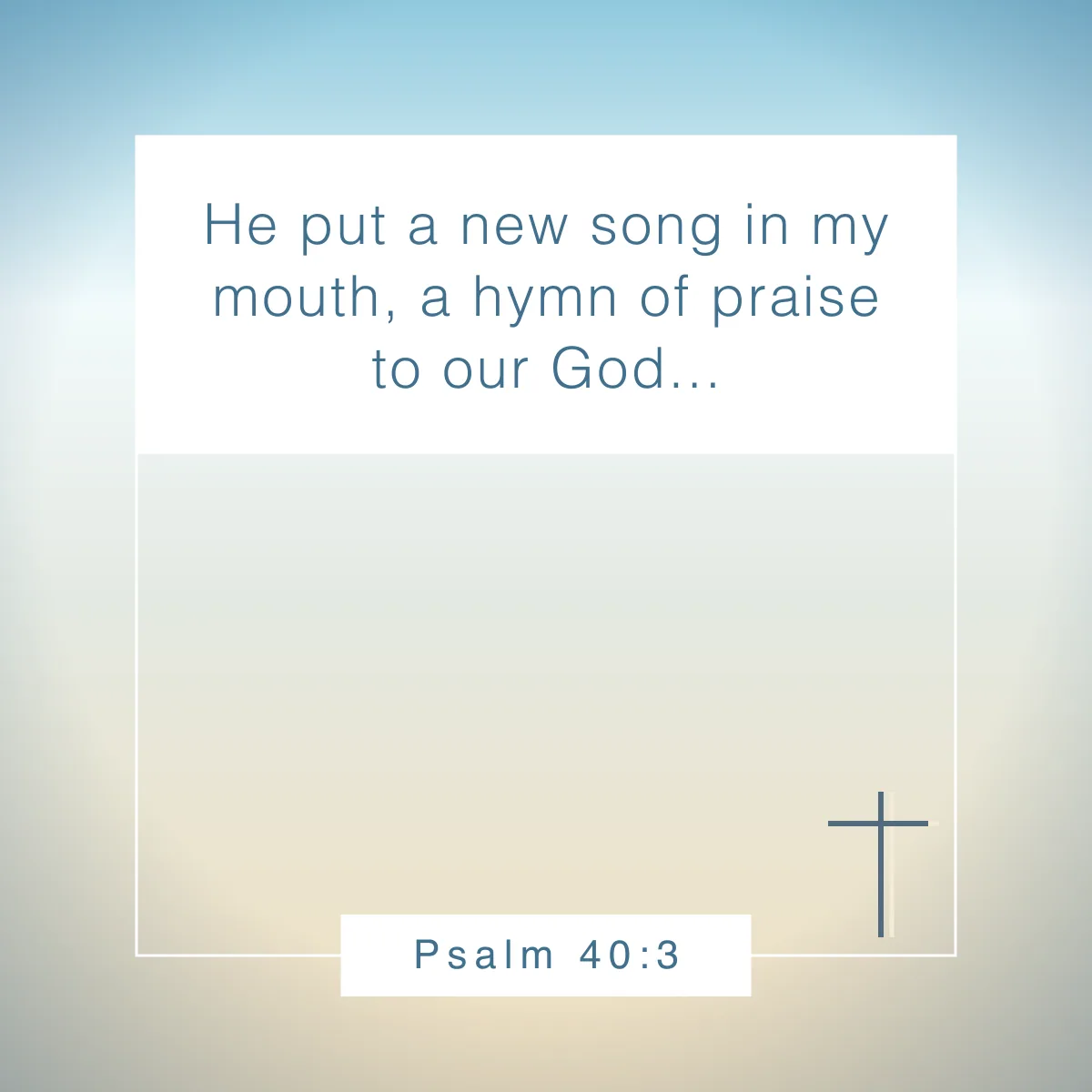 Psalm 40:3 Bible verse about running the race