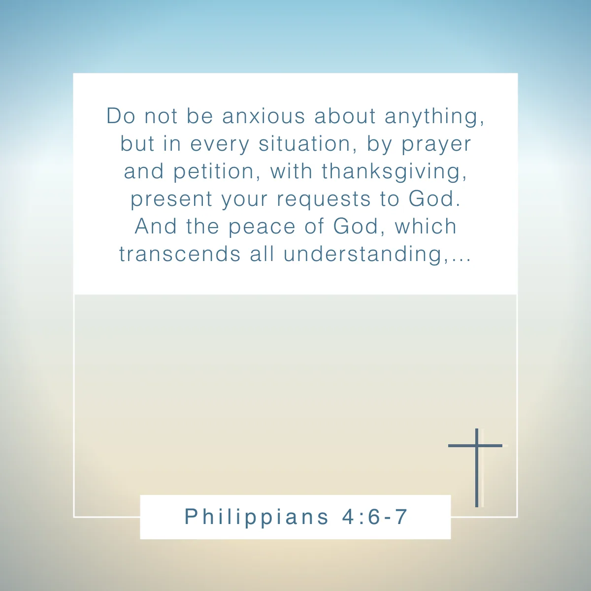 Philippians 4:6-7 Bible verse about security