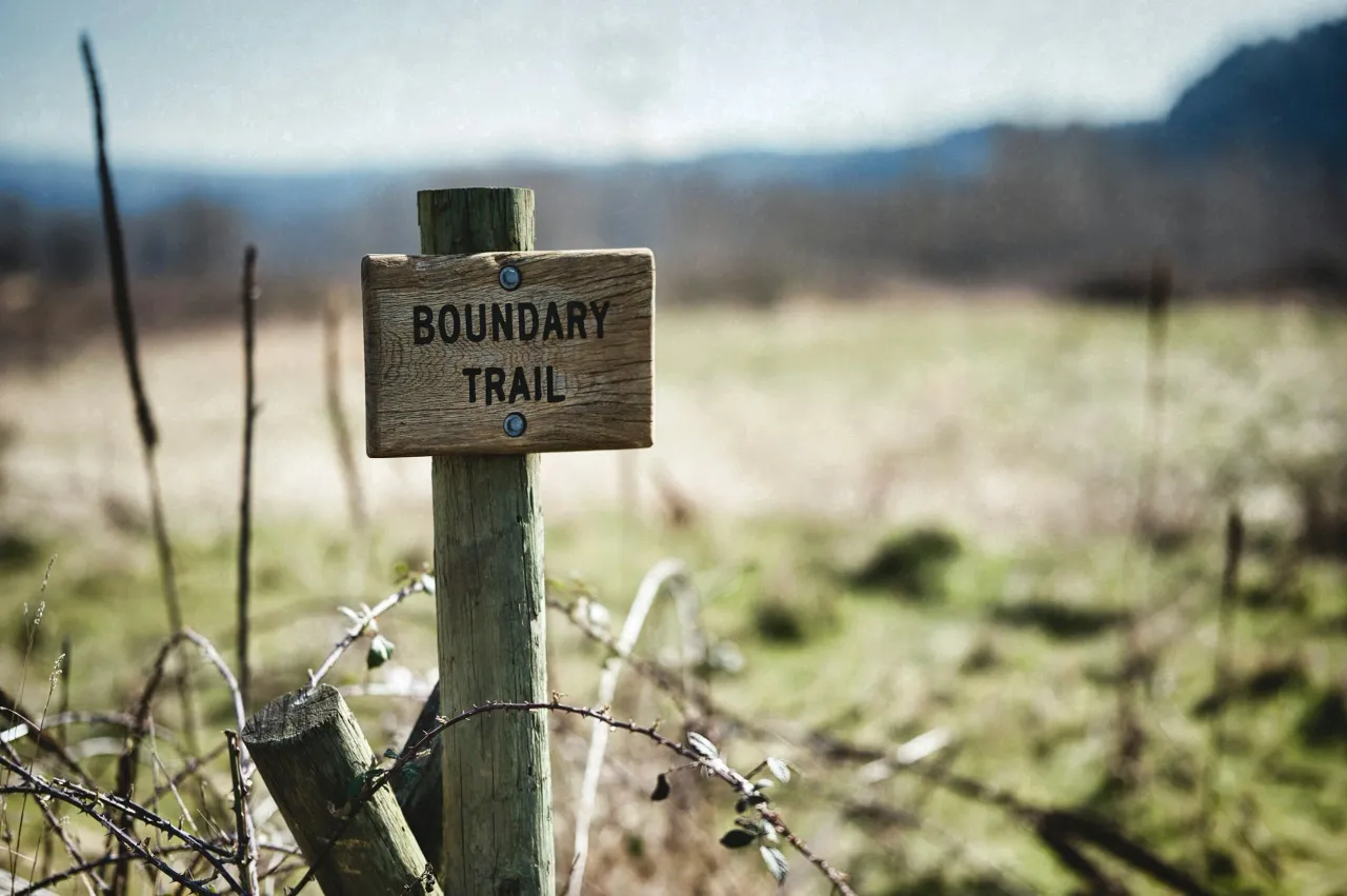 boundary trail sign — Bible verse about setting boundaries