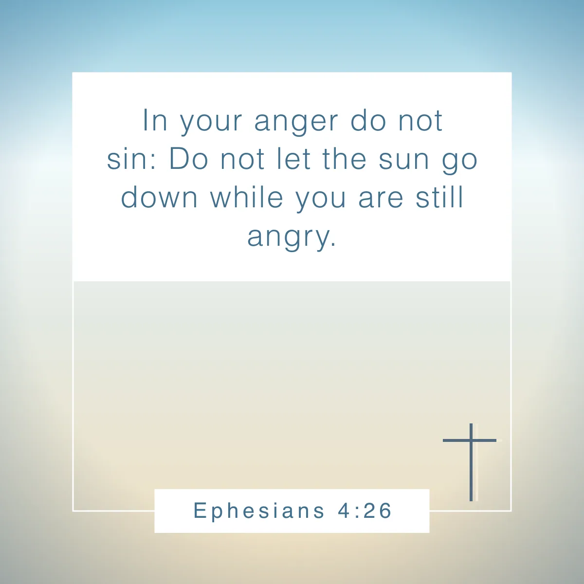 Ephesians 4:26 Bible verse about setting boundaries