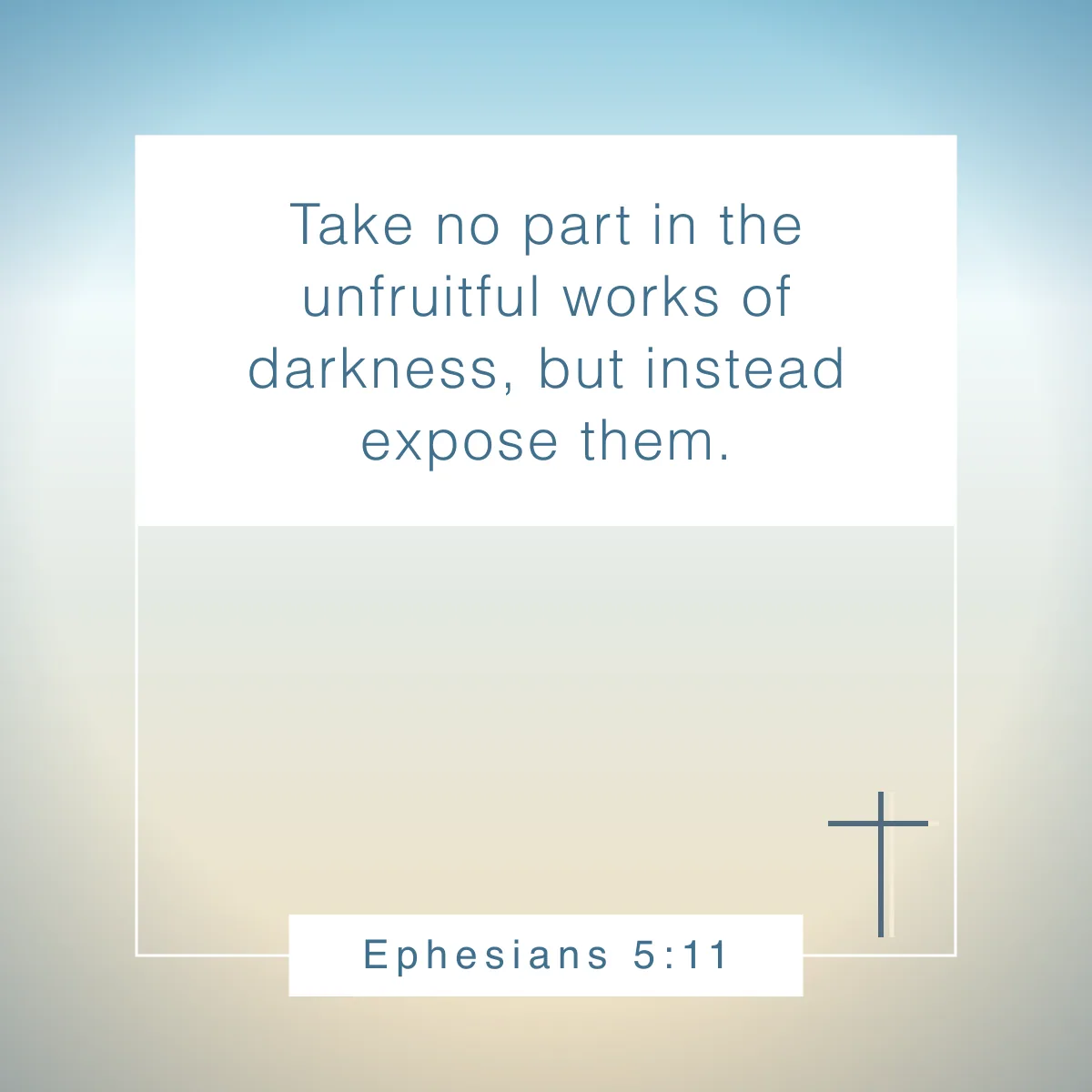 Ephesians 5:11 Bible verse about setting boundaries