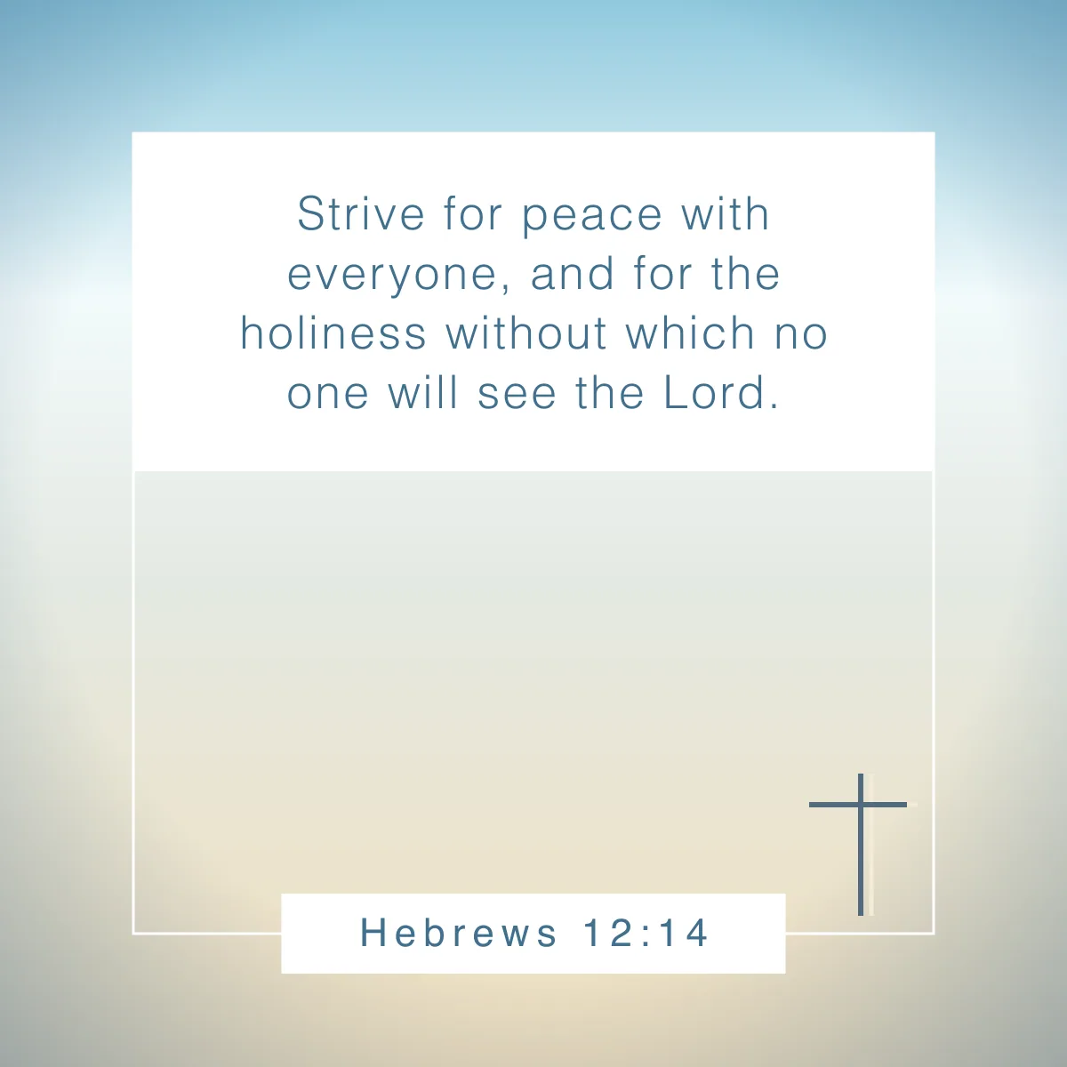 Hebrews 12:14 Bible verse about setting boundaries