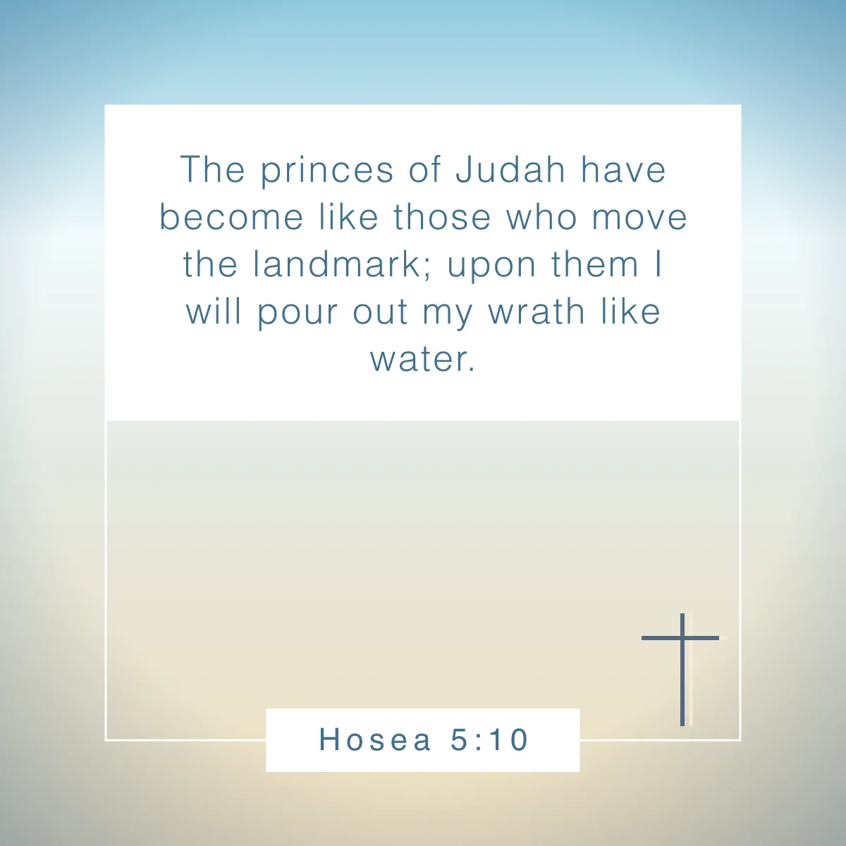Hosea 5:10 Bible verse about setting boundaries
