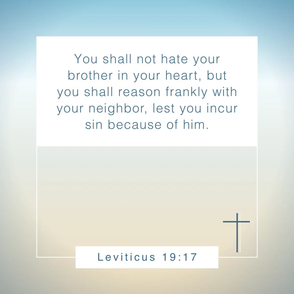 Leviticus 19:17 Bible verse about setting boundaries