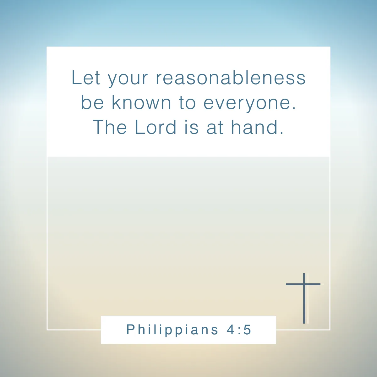 Philippians 4:5 Bible verse about setting boundaries
