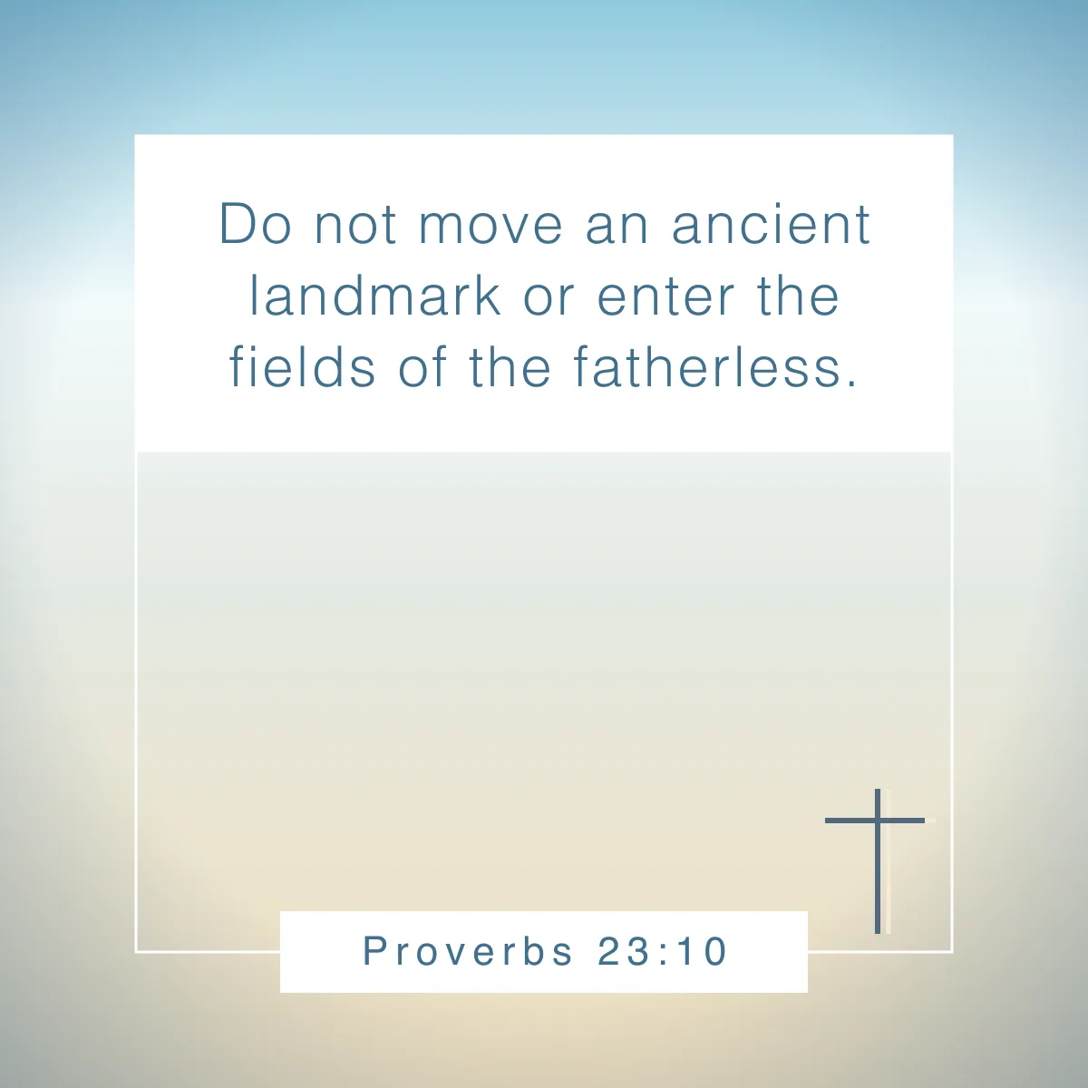 Proverbs 23:10 Bible verse about setting boundaries
