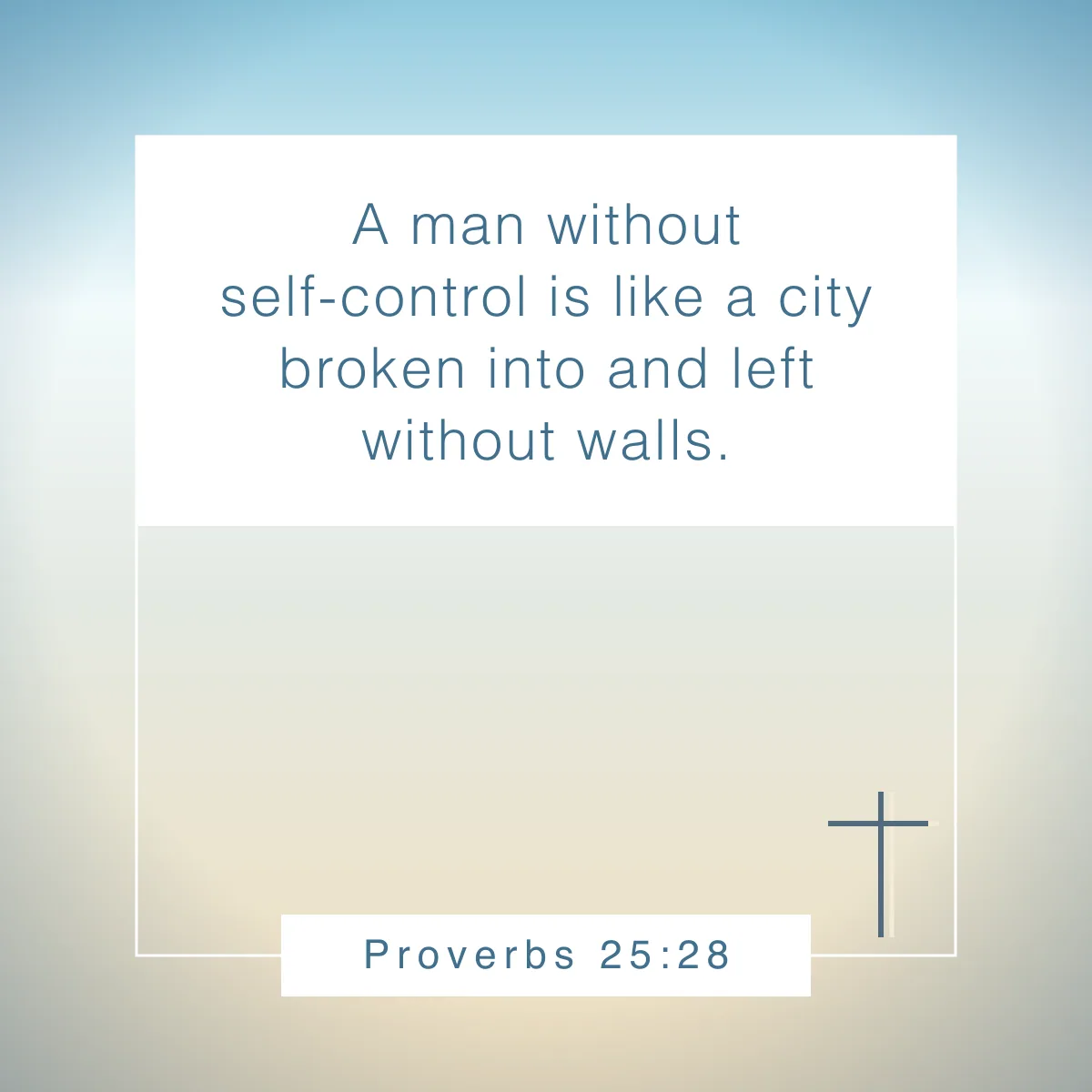 Proverbs 25:28 Bible verse about setting boundaries