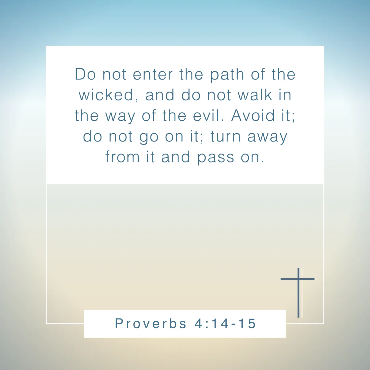 Proverbs 4:14-15 Bible verse about setting boundaries
