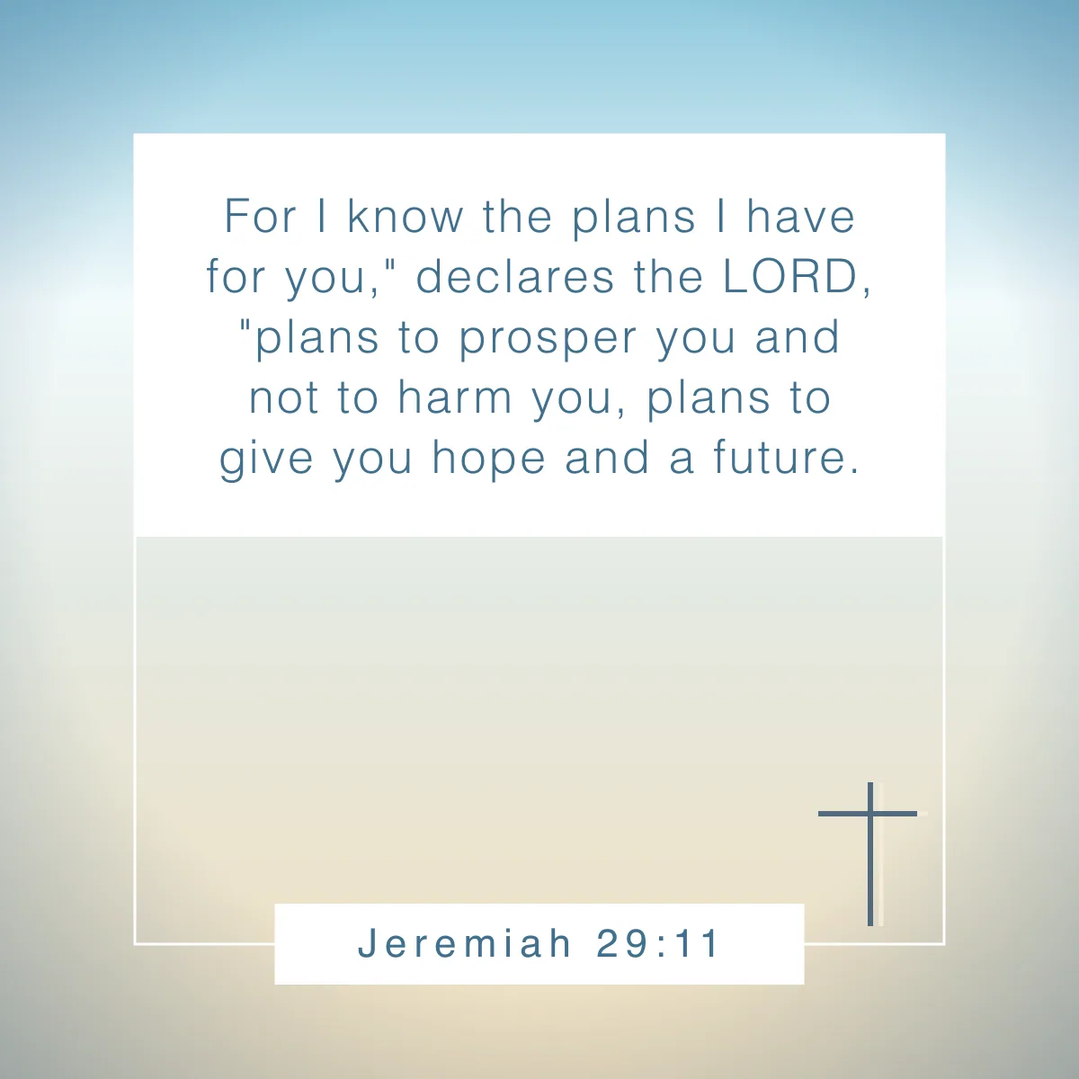 Jeremiah 29:11 Bible verse about setting goals