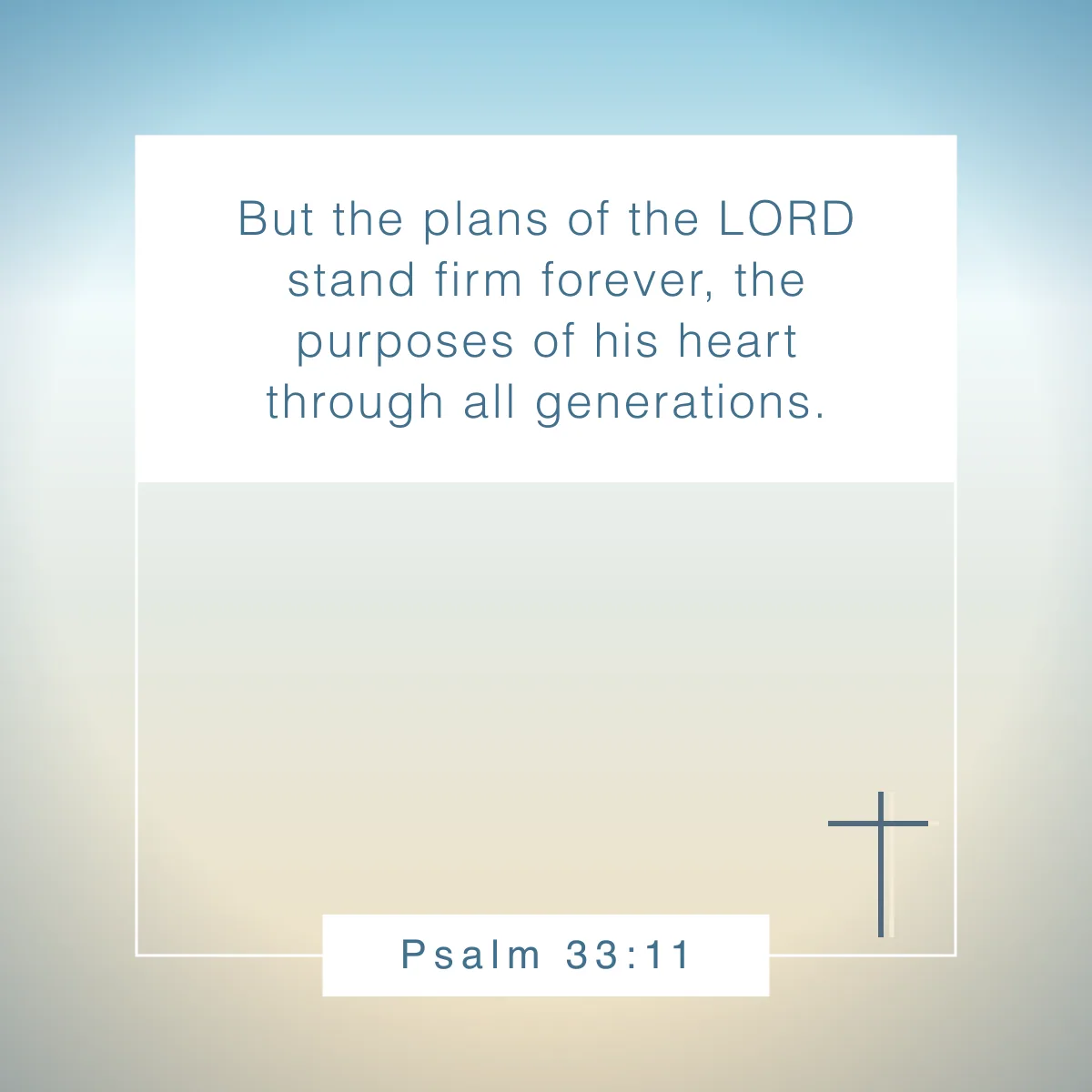 Psalm 33:11 Bible verse about setting goals